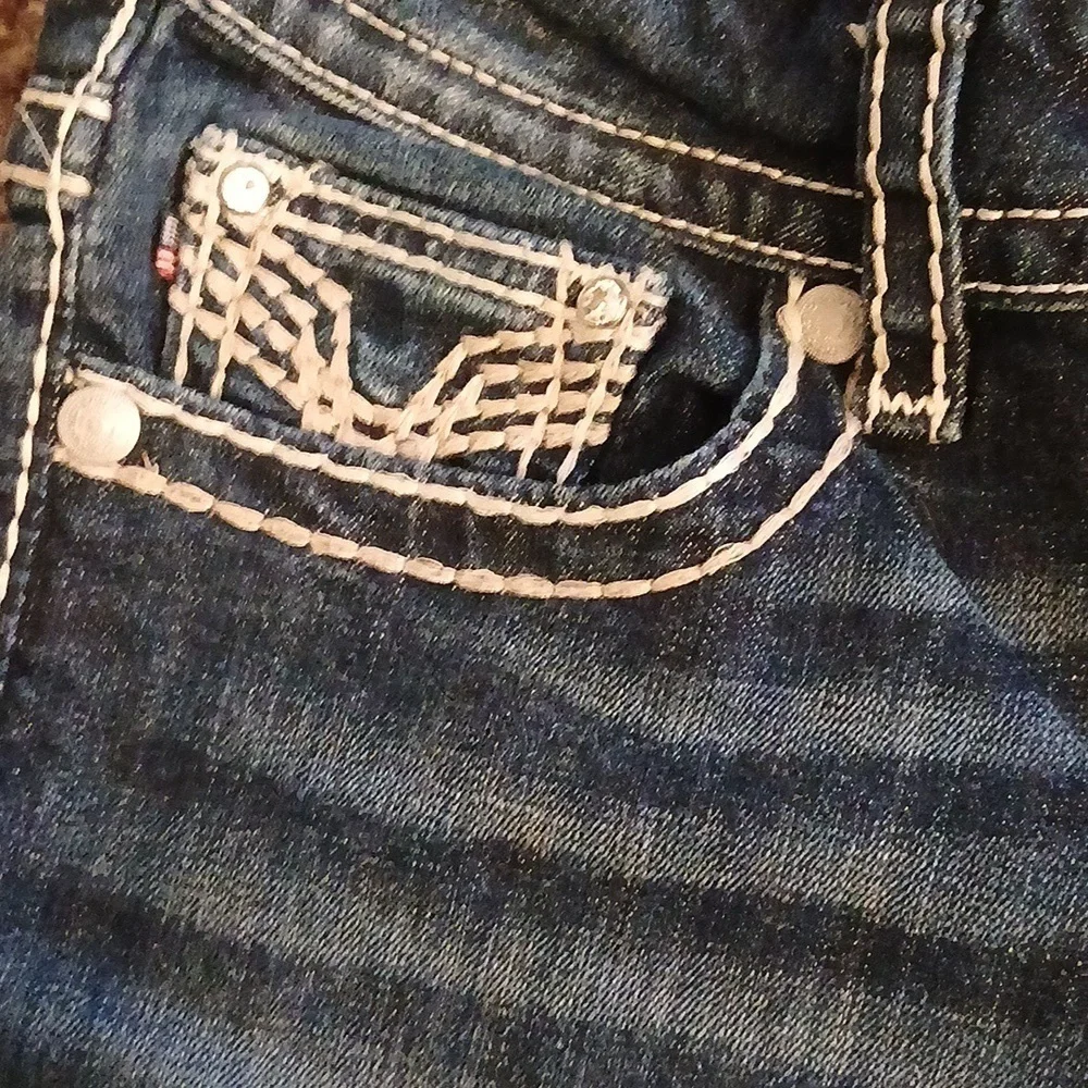 Vigoss the new York bootcut blue jeans size 5/6 - Picture 5 of 16